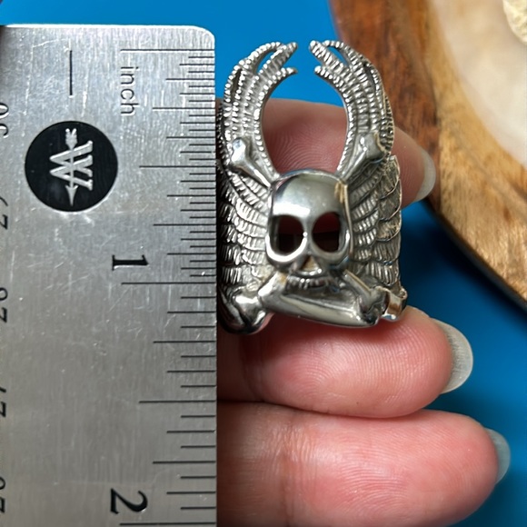 🖤Skull 💀 & Wing 🪽 Stainless Steel ring - Picture 12 of 17
